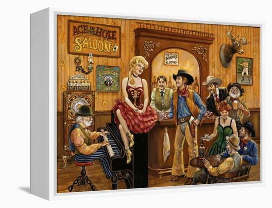 Wild Wild West Saloon-Lee Dubin-Framed Premier Image Canvas