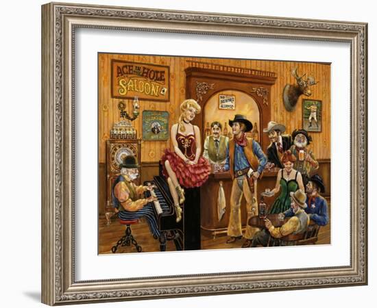 Wild Wild West Saloon-Lee Dubin-Framed Giclee Print