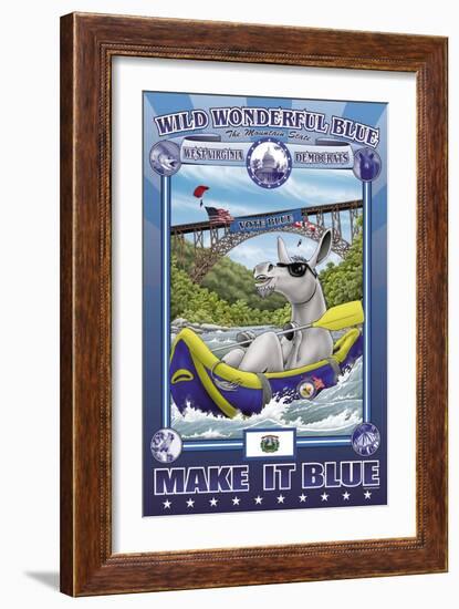 Wild Wonderful Blue, West Virginia-Richard Kelly-Framed Art Print