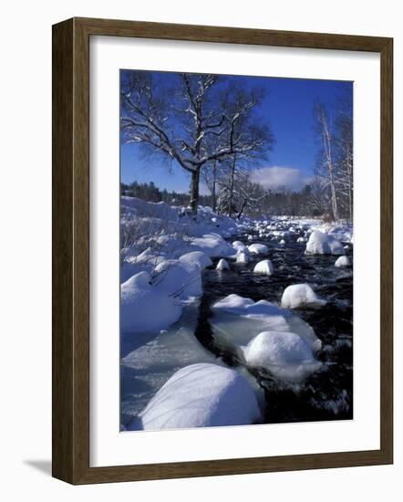 Wildcat River, White Mountains, New Hampshire, USA-Jerry & Marcy Monkman-Framed Photographic Print