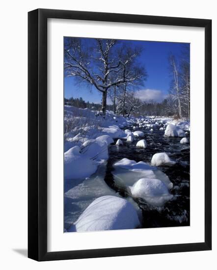 Wildcat River, White Mountains, New Hampshire, USA-Jerry & Marcy Monkman-Framed Photographic Print