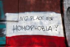 No Place for Homophobia-WildCat78-Framed Photographic Print