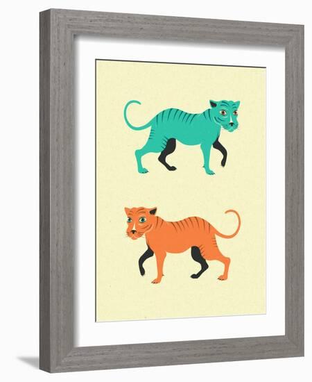 Wildcats-Jazzberry Blue-Framed Art Print