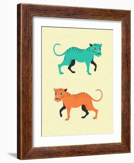 Wildcats-Jazzberry Blue-Framed Art Print