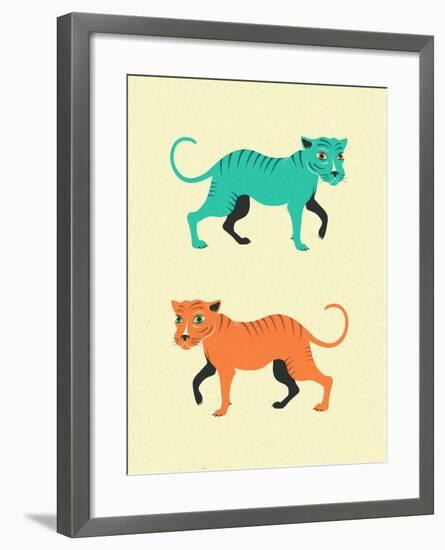 Wildcats-Jazzberry Blue-Framed Art Print
