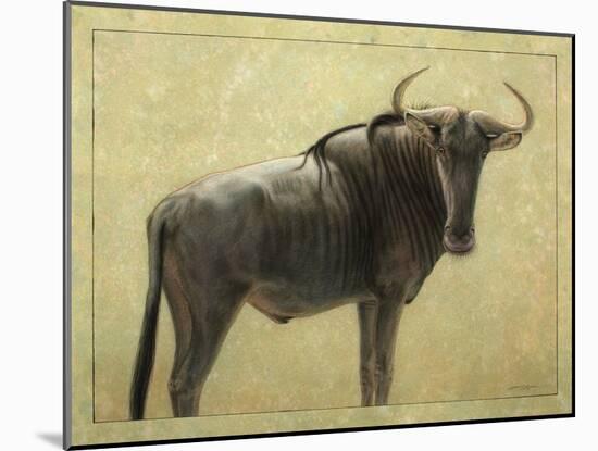 Wildebeest-James W. Johnson-Mounted Giclee Print