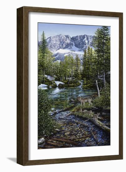 Wilderness Family-Jeff Tift-Framed Giclee Print