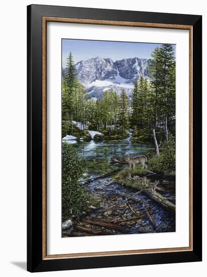 Wilderness Family-Jeff Tift-Framed Giclee Print