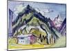 Wilderness Home, 1924-25 (W/C & Graphite on Paper)-Ernst Ludwig Kirchner-Mounted Giclee Print