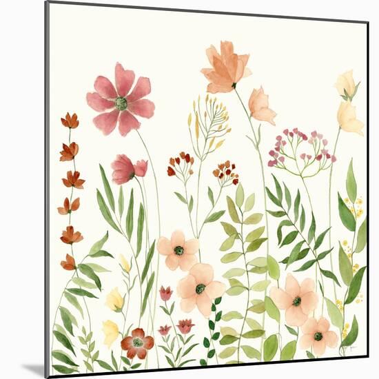 Wildflower Arrangement I-Janet Tava-Mounted Art Print