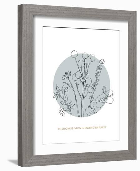 Wildflower - Grow-Clara Wells-Framed Giclee Print