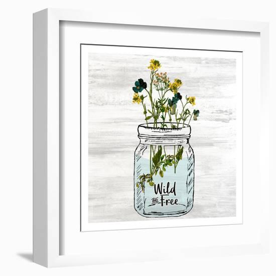 Wildflower Jar 3-Kimberly Allen-Framed Art Print