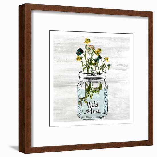 Wildflower Jar 3-Kimberly Allen-Framed Art Print