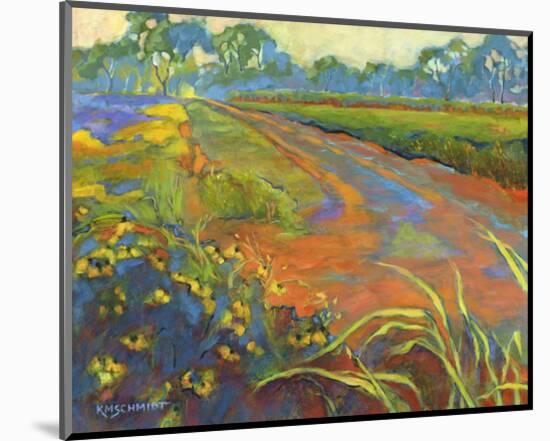 Wildflower Road-Karen Mathison Schmidt-Mounted Art Print