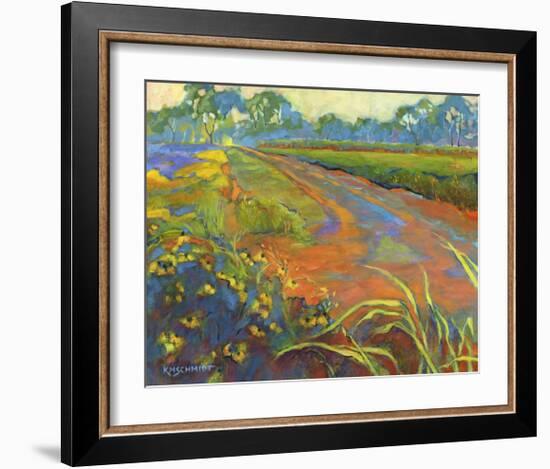 Wildflower Road-Karen Mathison Schmidt-Framed Art Print