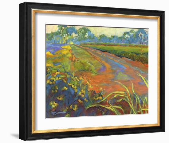 Wildflower Road-Karen Mathison Schmidt-Framed Art Print