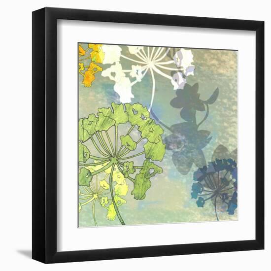 Wildflower Shadows-Jan Weiss-Framed Art Print