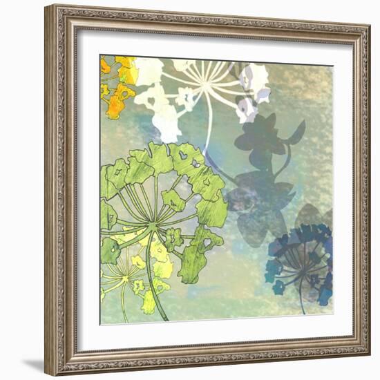 Wildflower Shadows-Jan Weiss-Framed Art Print