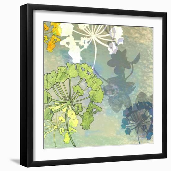 Wildflower Shadows-Jan Weiss-Framed Art Print