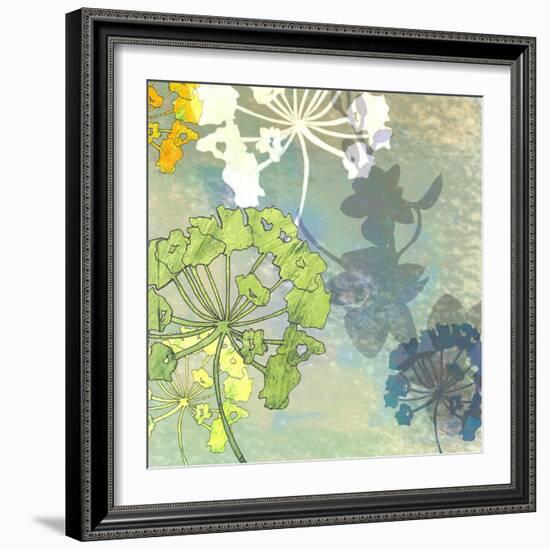 Wildflower Shadows-Jan Weiss-Framed Art Print