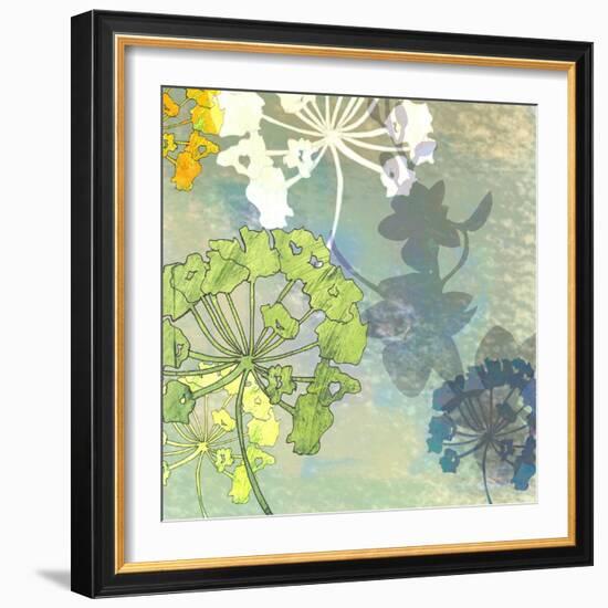 Wildflower Shadows-Jan Weiss-Framed Art Print