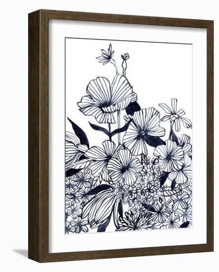 Wildflower Tangle II-Emma Scarvey-Framed Art Print