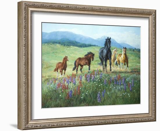 Wildflower Trail-Claire Goldrick-Framed Art Print