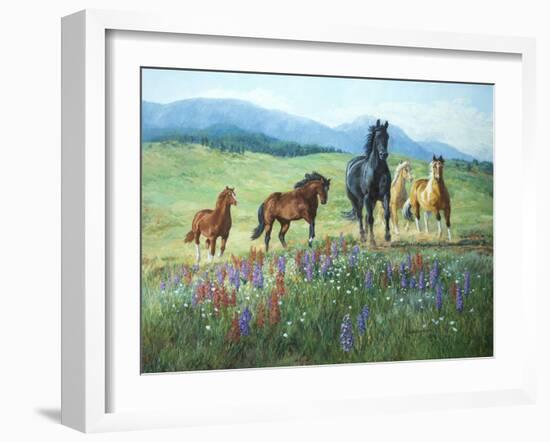 Wildflower Trail-Claire Goldrick-Framed Art Print