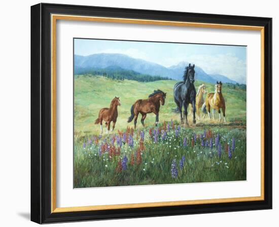 Wildflower Trail-Claire Goldrick-Framed Art Print