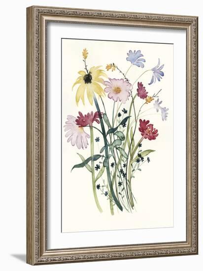 Wildflower Watercolor I-Grace Popp-Framed Art Print