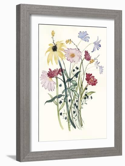 Wildflower Watercolor I-Grace Popp-Framed Art Print