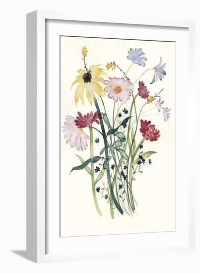 Wildflower Watercolor I-Grace Popp-Framed Art Print