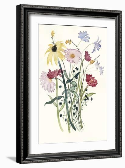 Wildflower Watercolor I-Grace Popp-Framed Art Print