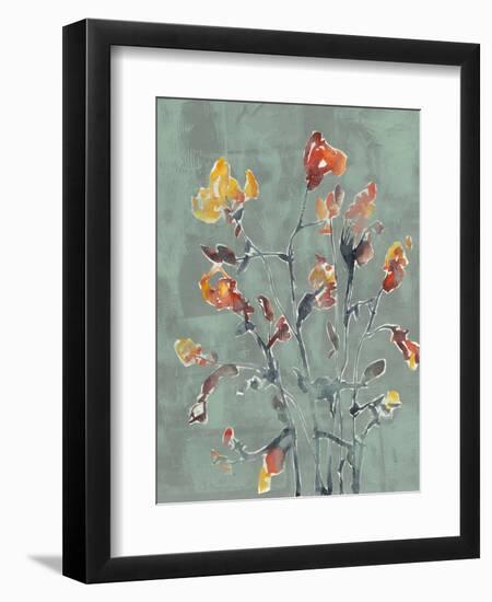 Wildflower Watercolors I-Jennifer Goldberger-Framed Premium Giclee Print