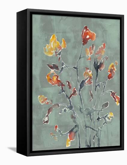 Wildflower Watercolors I-Jennifer Goldberger-Framed Stretched Canvas