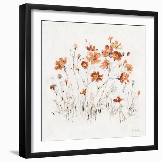 Wildflowers II Orange-Lisa Audit-Framed Art Print