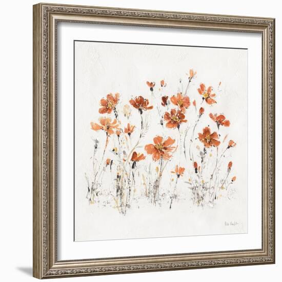 Wildflowers III Orange-Lisa Audit-Framed Art Print