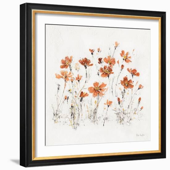 Wildflowers III Orange-Lisa Audit-Framed Art Print