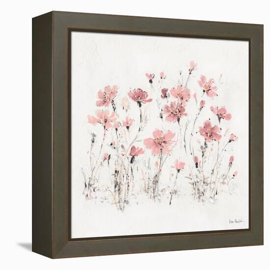 Wildflowers III Pink-Lisa Audit-Framed Stretched Canvas