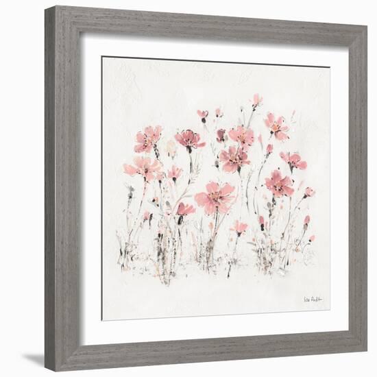 Wildflowers III Pink-Lisa Audit-Framed Art Print