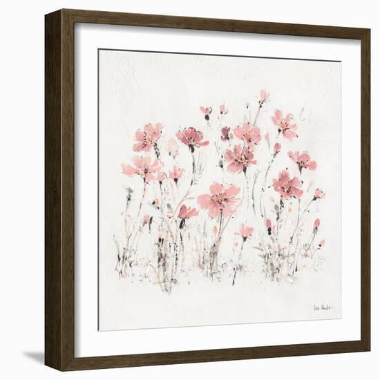 Wildflowers III Pink-Lisa Audit-Framed Art Print