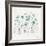 Wildflowers III Turquoise-Lisa Audit-Framed Art Print