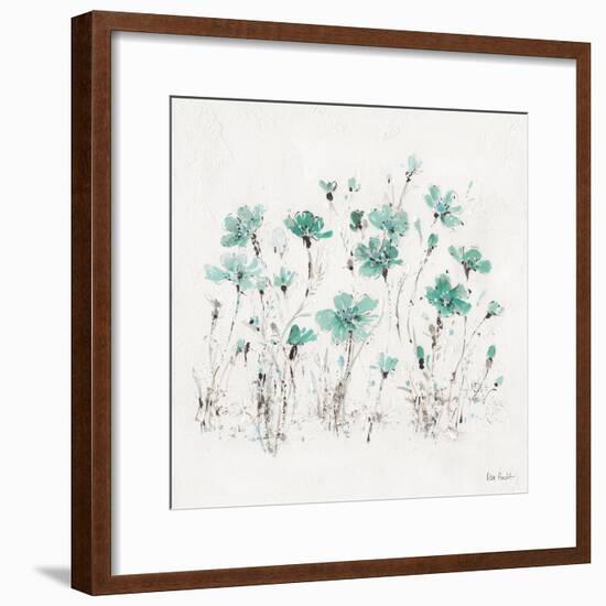 Wildflowers III Turquoise-Lisa Audit-Framed Art Print