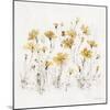 Wildflowers III Yellow-Lisa Audit-Mounted Art Print