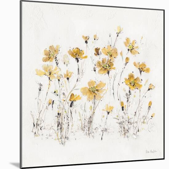 Wildflowers III Yellow-Lisa Audit-Mounted Art Print
