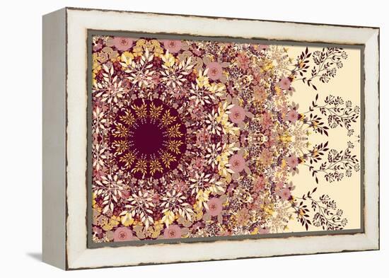 Wildflowers Mandala-null-Framed Stretched Canvas
