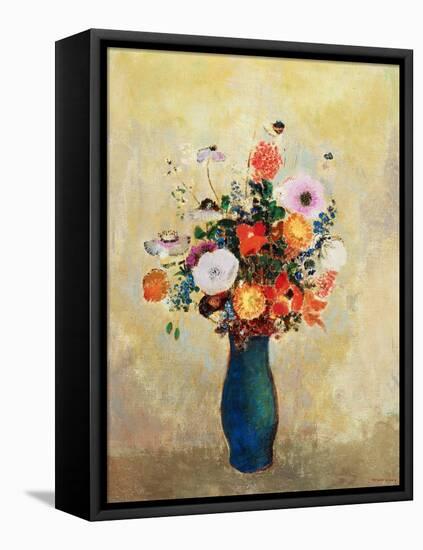 Wildflowers-Odilon Redon-Framed Premier Image Canvas