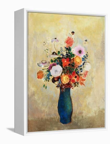 Wildflowers-Odilon Redon-Framed Premier Image Canvas