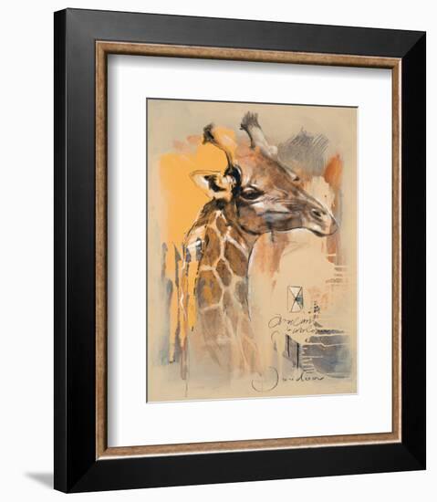 Wildlife Giraffe-Joadoor-Framed Art Print