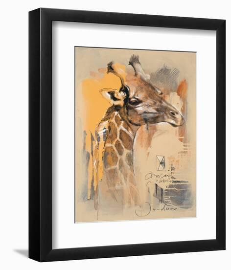 Wildlife Giraffe-Joadoor-Framed Art Print